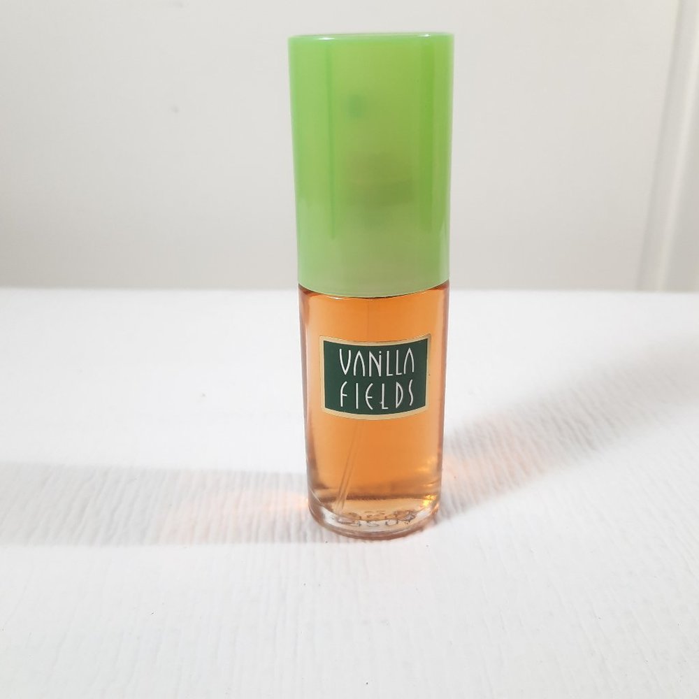 Vintage Vanilla Fields Cologne Spray‎ Coty 1 fl oz Perfume fragrance green cap